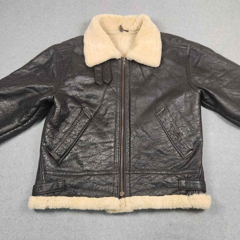 Vintage USAF Pilot Jacket Type G8 XL Genuine Sheepskin Lining Made In Turkey - Picture 4 of 16